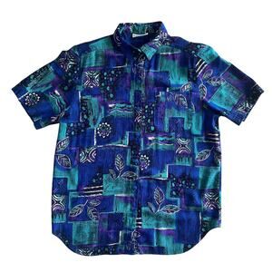 Alfred Dunner Vintage Women’s Shirt Size 12 – Short Sleeve Button Up Multicolor